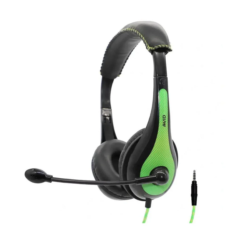 Avid Education AE-36 Headset with Noise Cancelling Microphone (50-Pack, Green) - Image 2