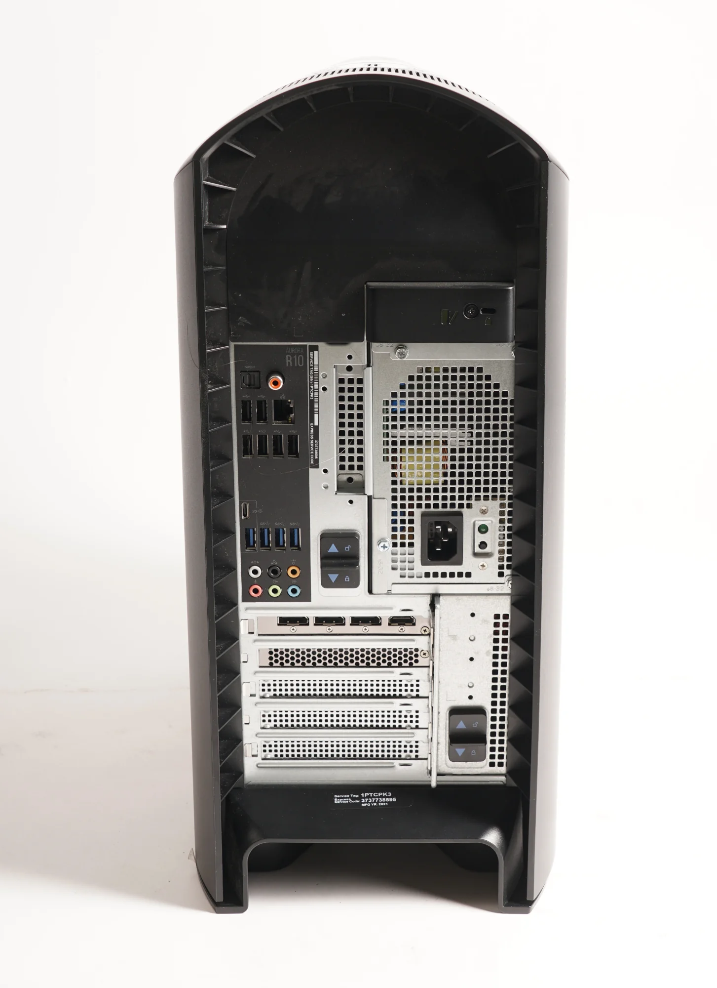Alienware Aurora R10 Liquid Cooled AMD Ryzen 9 5900, 32GB Gaming Desktop (Black) (Used) - Image 4
