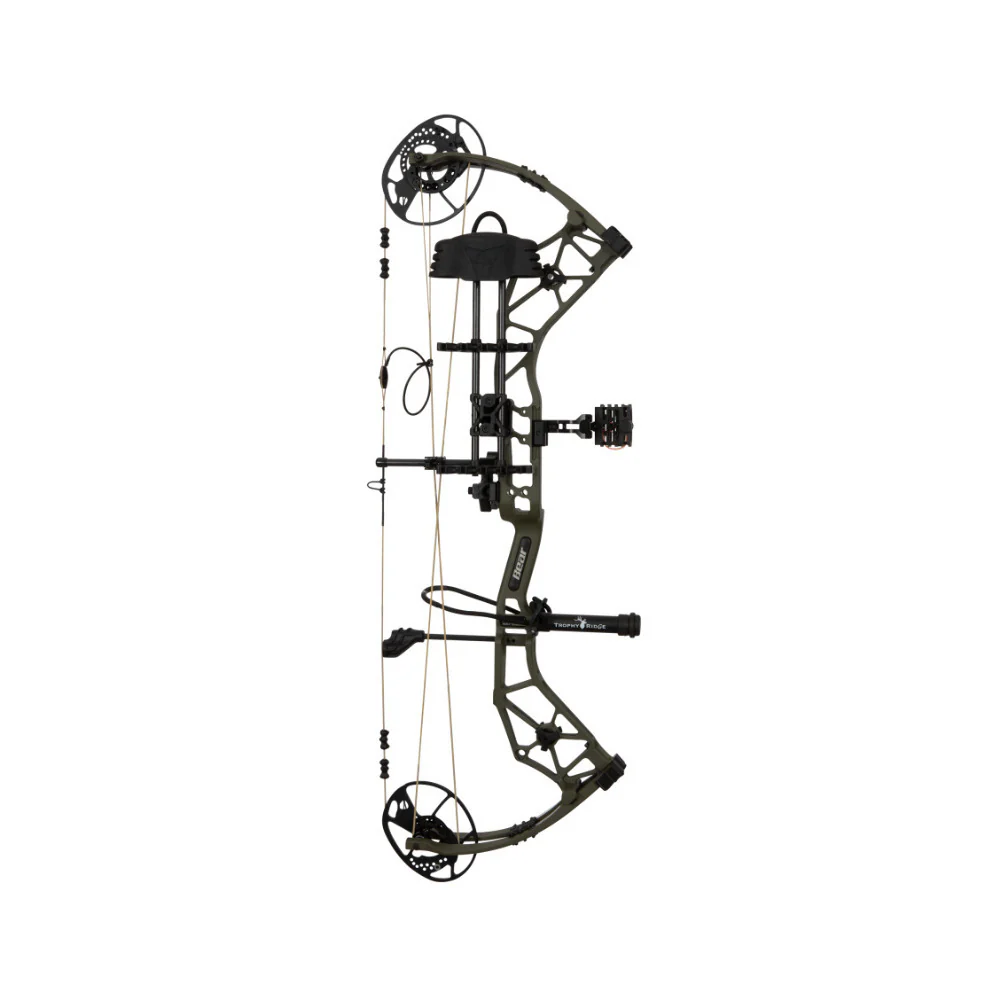 Bear Alaskan XT RTH Compound Bow 25-30 Draw Length 335 FPS (Olive, Right Hand) - Image 3