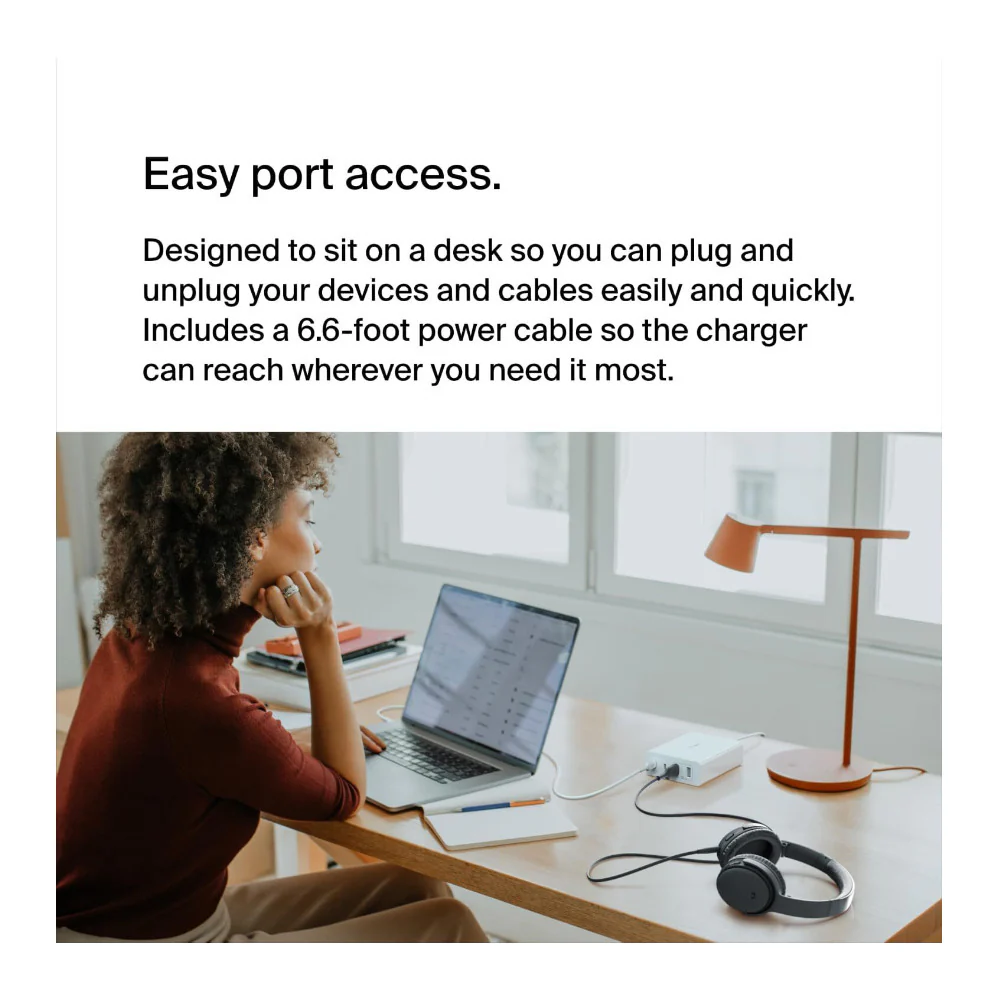 Belkin BoostCharge Pro 4 Port GaN Charger 108W USB-C (White) - Image 6