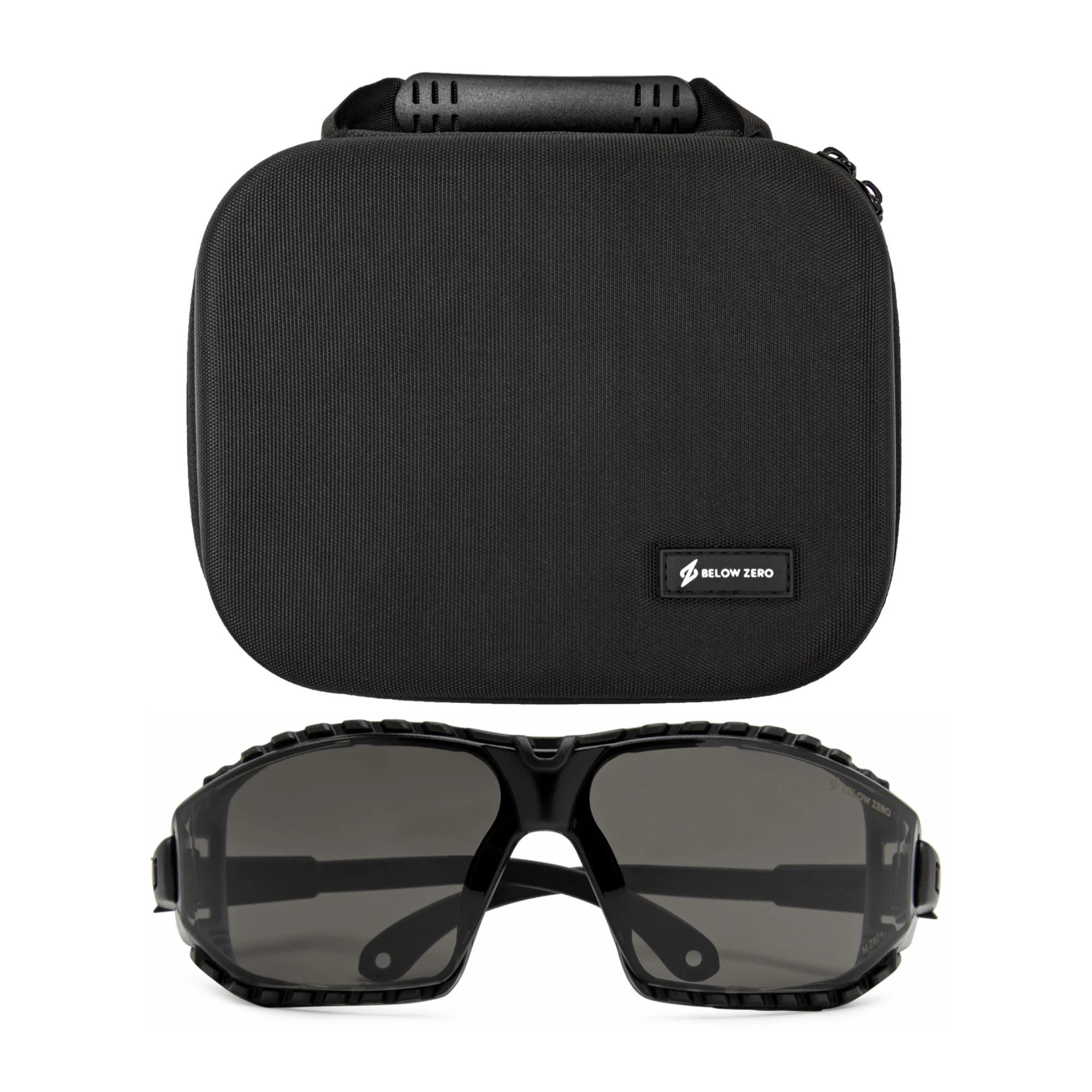 Below Zero Hearing Protection and Safety Glasses Case and Ba Glasses