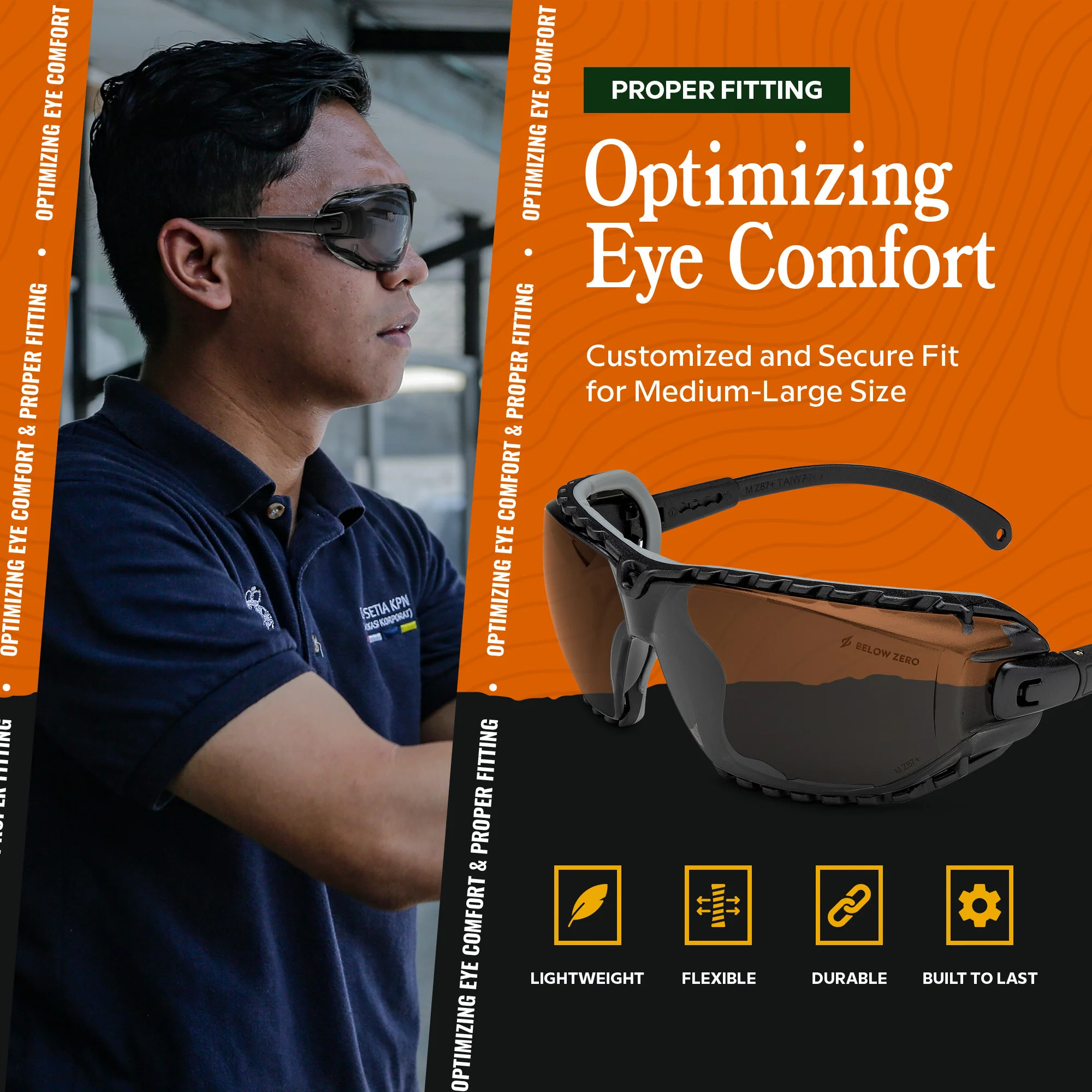 BELOW ZERO Ballistic Protection Glasses - Image 2