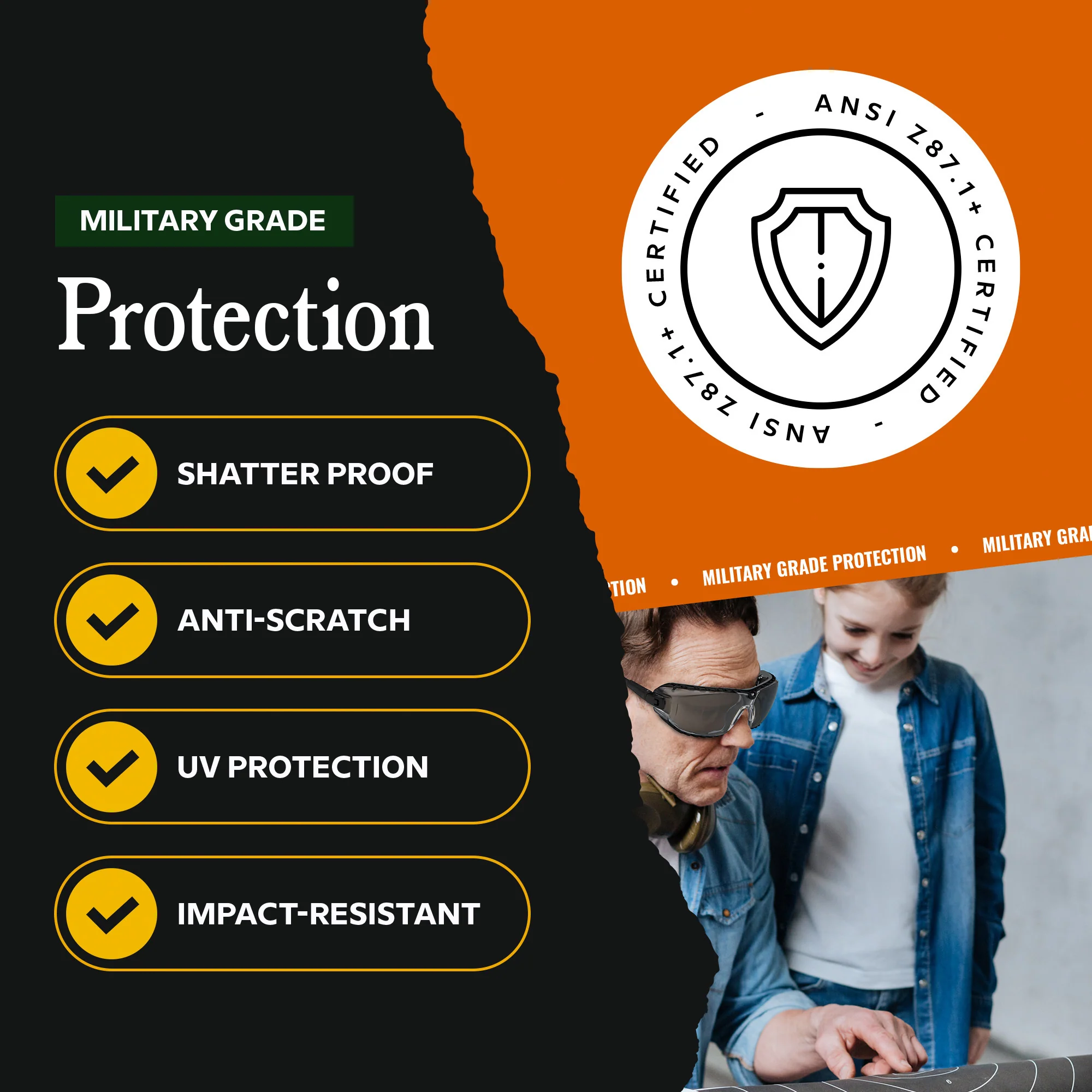 BELOW ZERO Ballistic Protection Glasses - Image 6