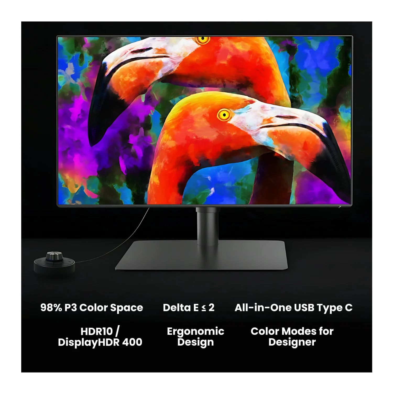 BenQ PD3225U 31.5-In. Designer Monitor 16:9 4K UHD HDR10 Thunderbolt 3 IPS Black - Image 2