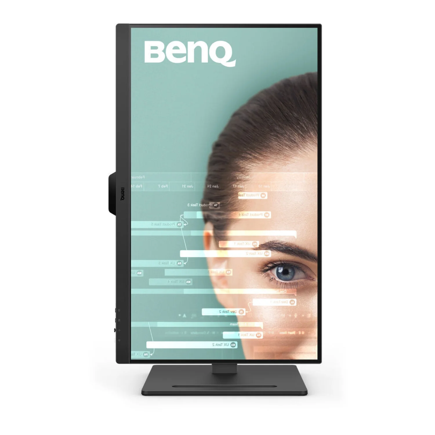 BenQ GW2790T 27-In 100Hz FHD Eye-Care Monitor (Black) with Screen Cleaner HDMI Cable and USB-C Hub - Image 8