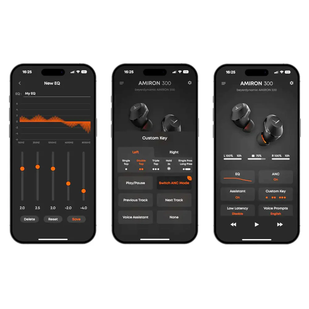 Beyerdynamic Amiron 300 Wireless Earbuds with Active Noise Cancellation (Cream) - Image 4