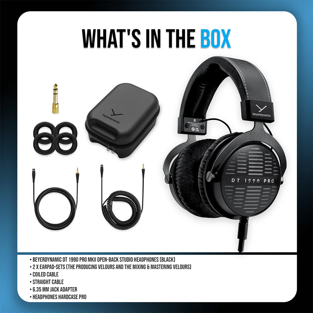 Beyerdynamic DT 1990 Pro MKII Open-back Studio Headphones for Mixing (Black) - Image 7