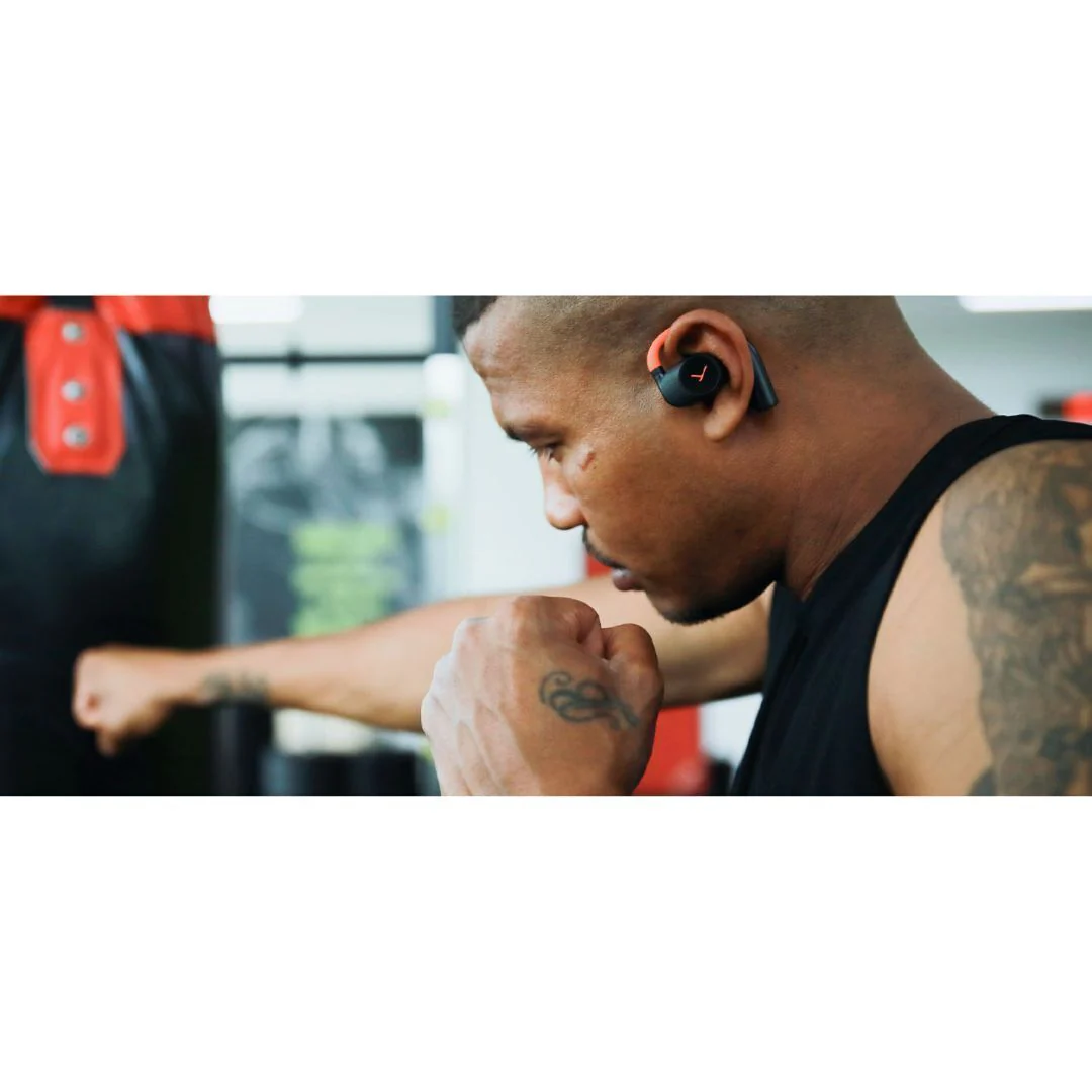 Beyerdynamic Verio 200 Sport Open True Wireless Earphones with Charging Case (Black/Orange) - Image 3