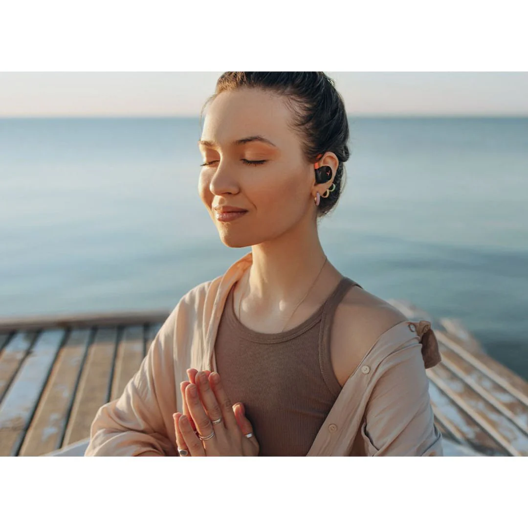 Beyerdynamic Verio 200 Sport Open True Wireless Earphones with Charging Case (Black/Orange) - Image 6