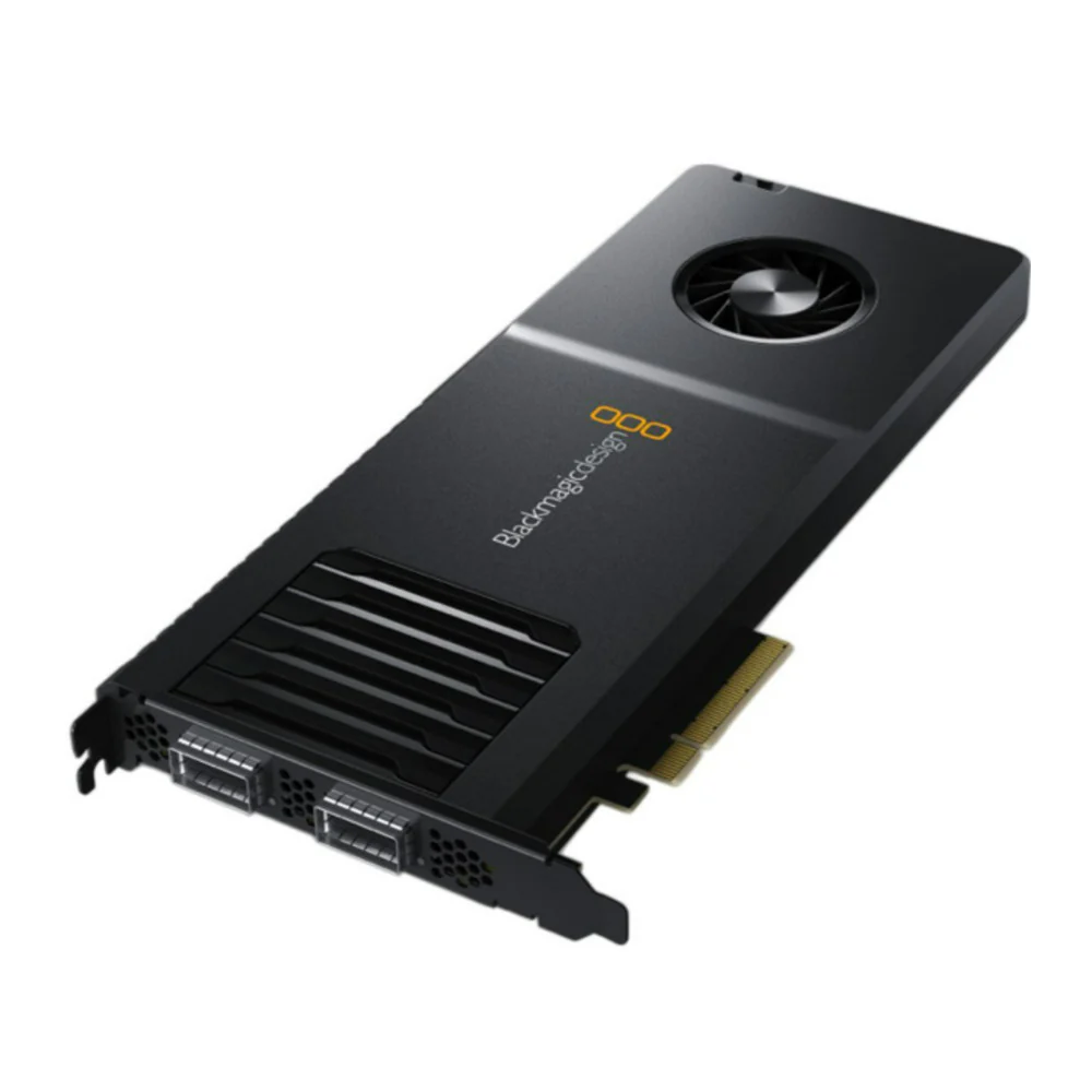 Blackmagic Design Decklink IP 100G Card with 8 Channels of Ultra HD Video and Ethernet Ports (Black)