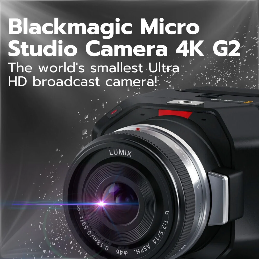 Blackmagic Design Micro Studio Camera 4K G2 with Lens and Battery for Canon EOS 5D Mark II Bundle - Image 2