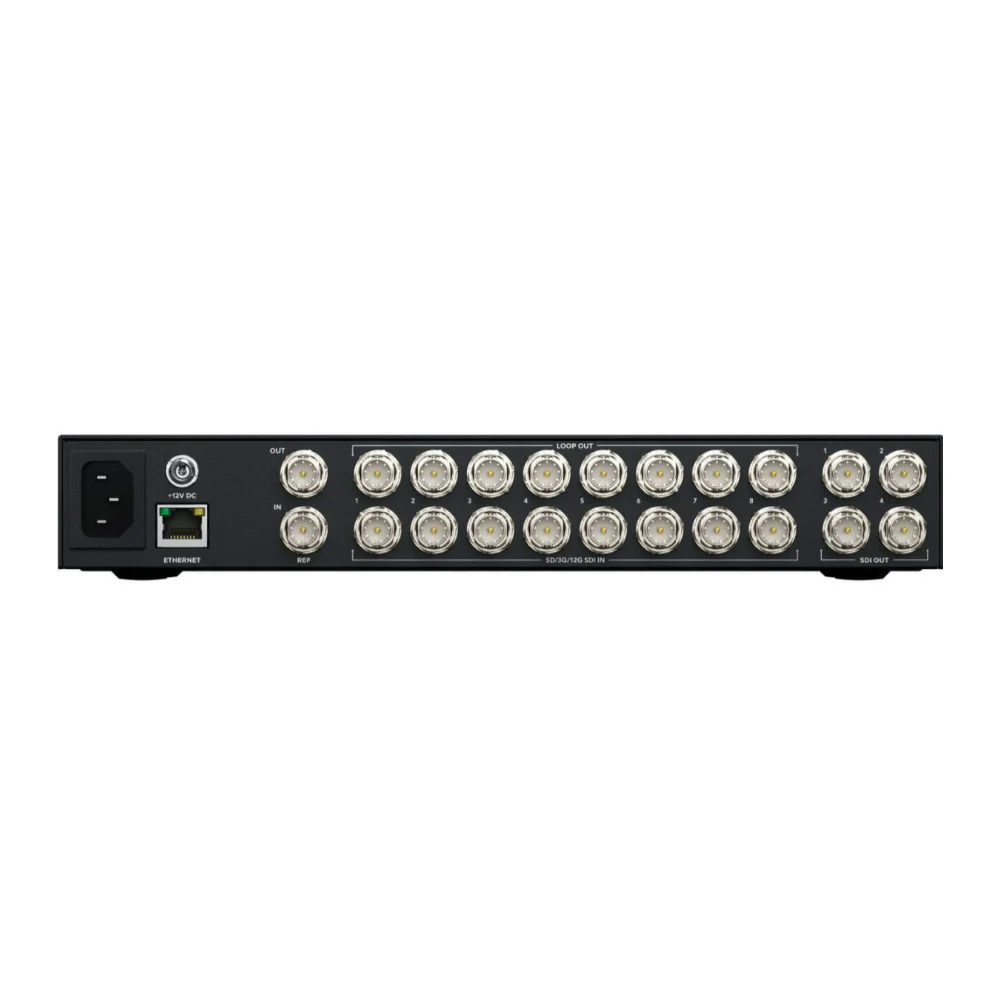 Blackmagic Design Videohub Mini 8x4 12G Compact Video Router with 12G-SDI Connection (Black) - Image 2