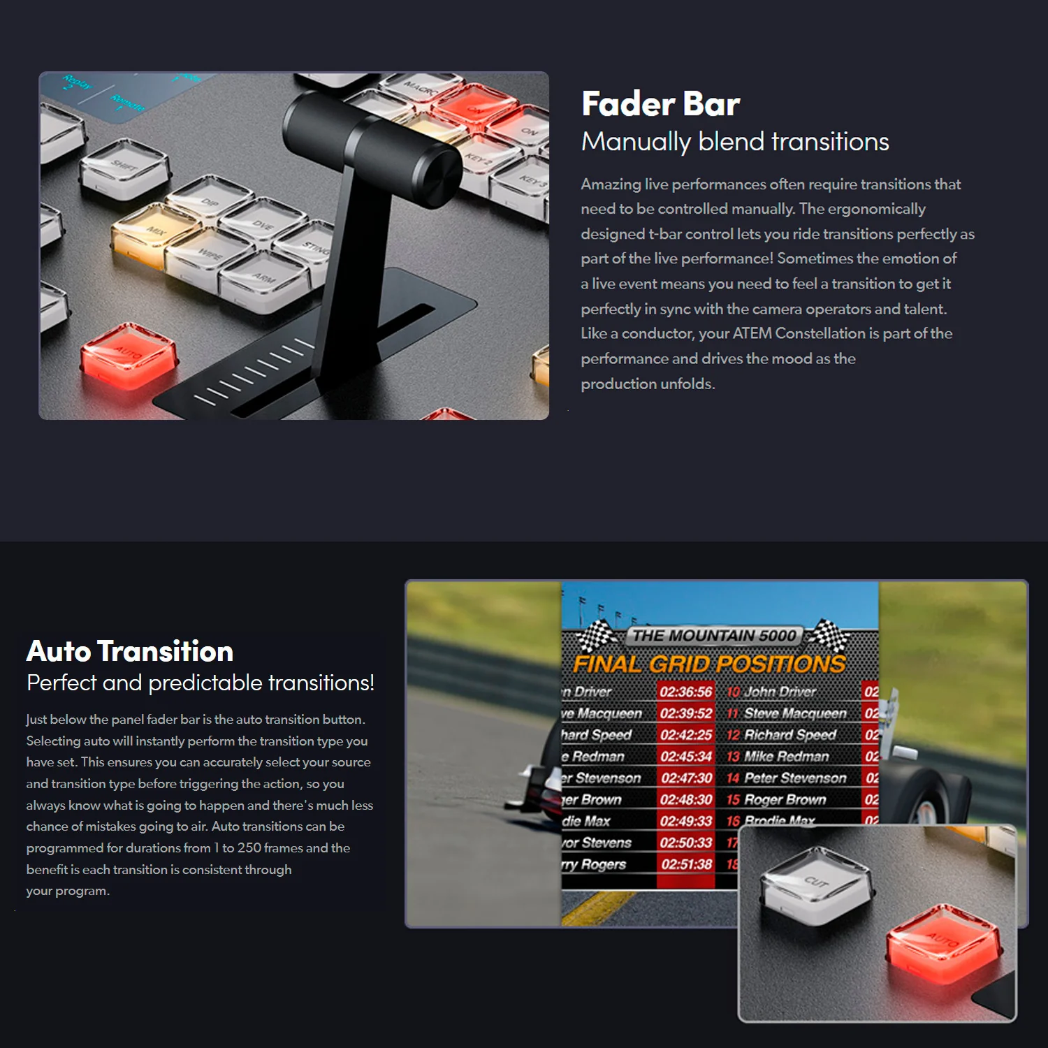 Blackmagic Design ATEM Micro Live Stream Switcher Panel with 50 Tri-Color LED Backlit Buttons - Image 4