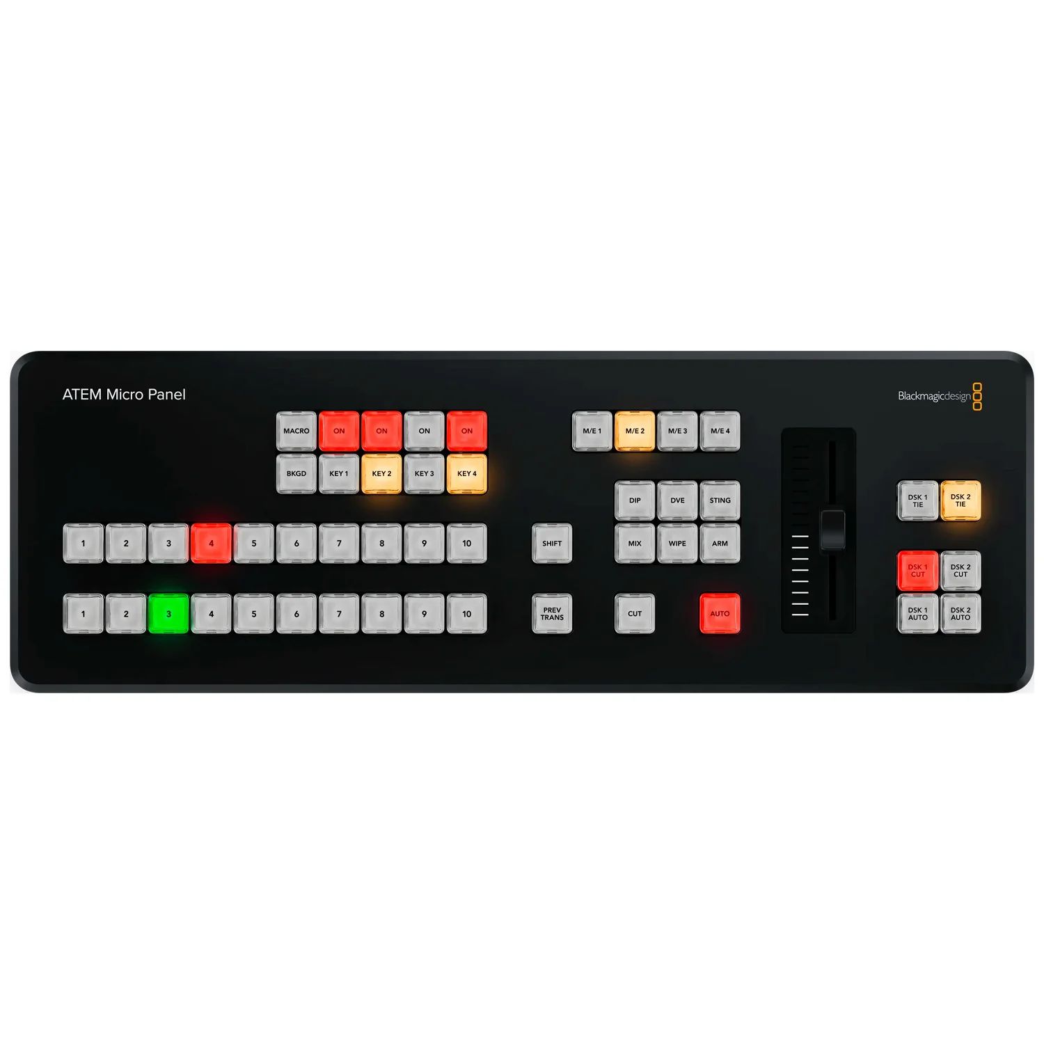 Blackmagic Design ATEM Micro Live Stream Switcher Panel with 50 Tri-Color LED Backlit Buttons - Image 8