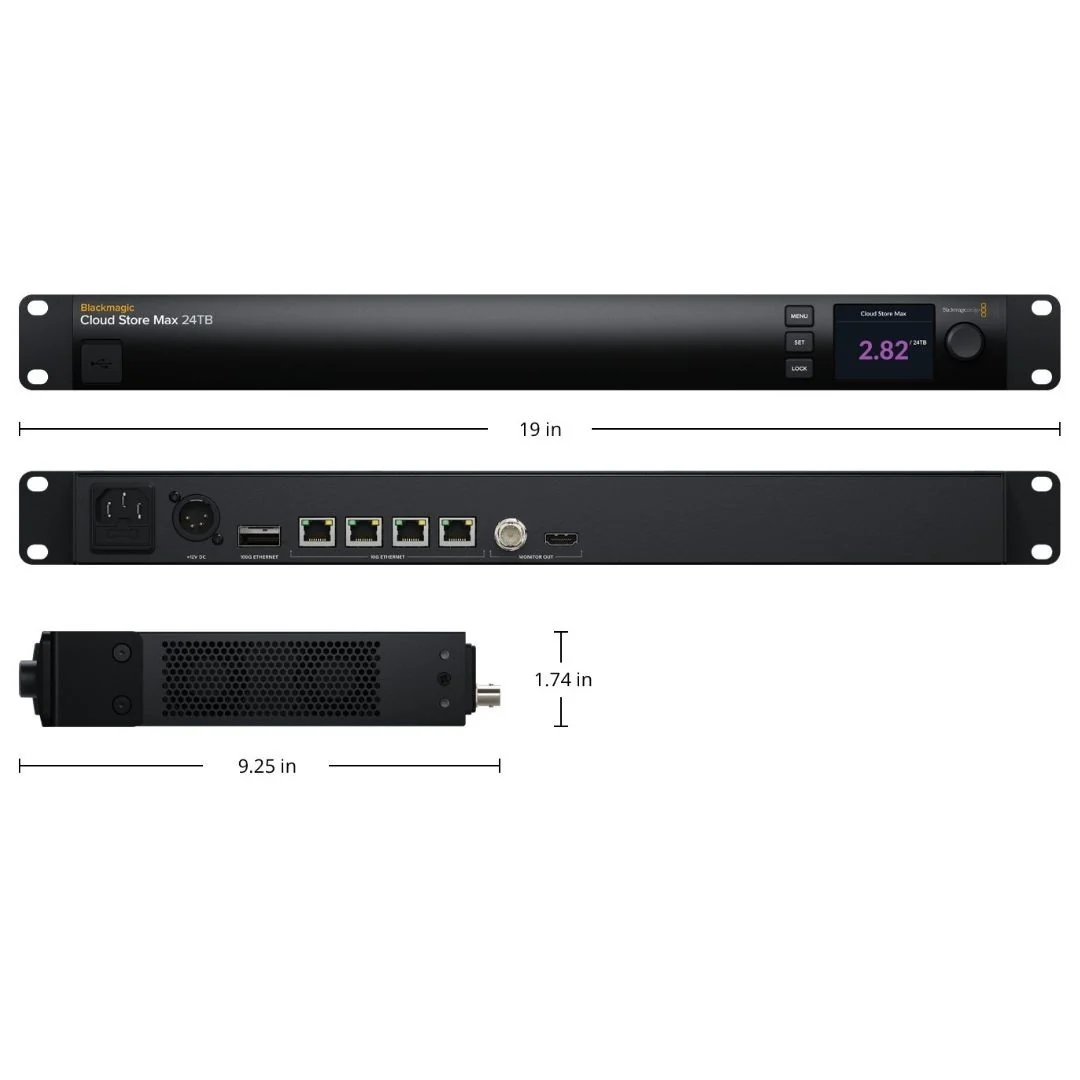 Blackmagic Design Cloud Store Max Flash Storage with 12 Card RAID 0 Flash Memory Core (24TB) - Image 5