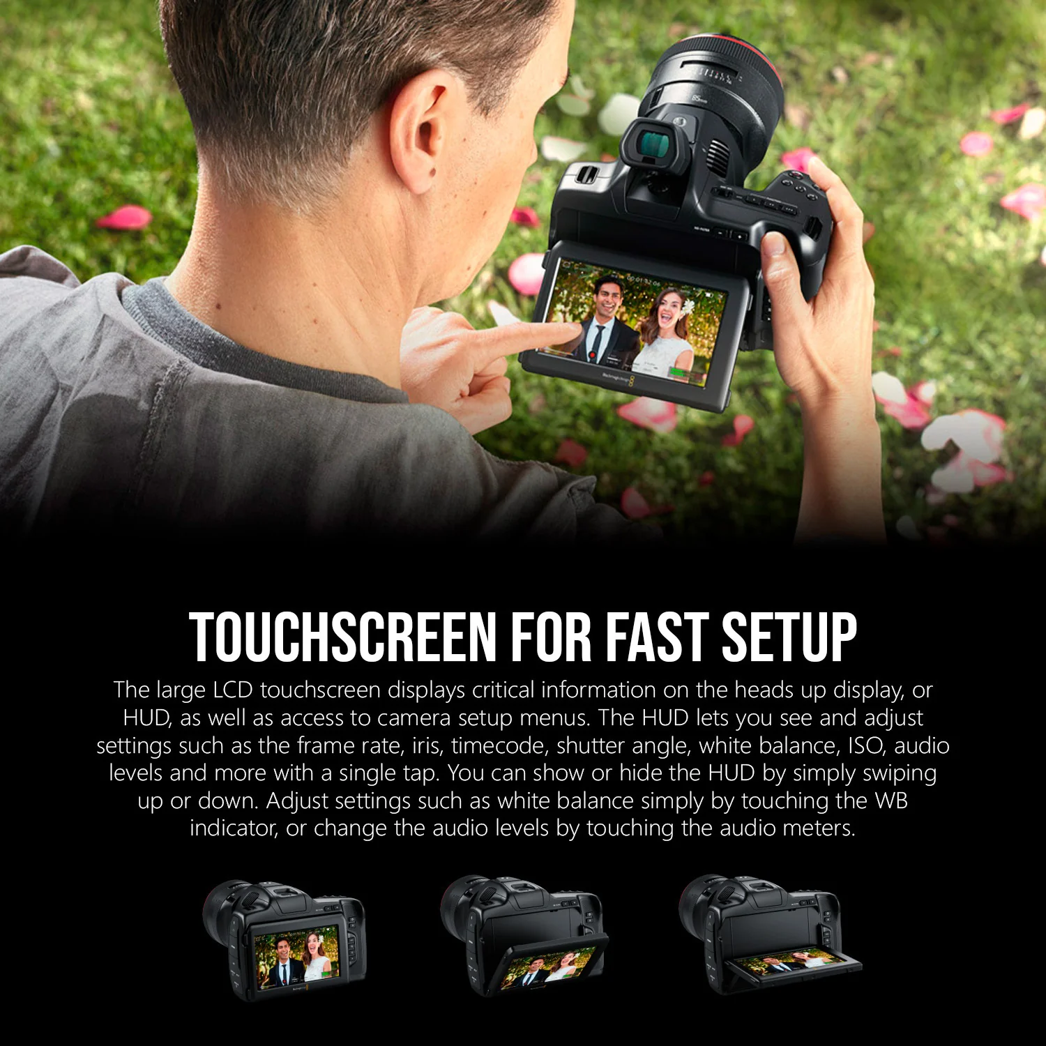 Blackmagic Design Pocket 4K Cinema Camera with Lumix Lens and 2250mAh Battery (2-Pack) Bundle - Image 7