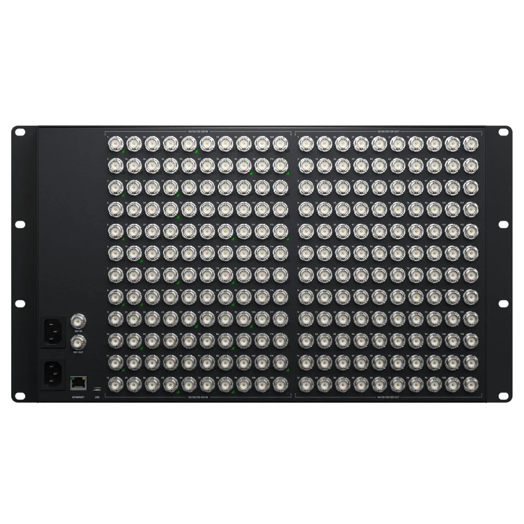Blackmagic Design Videohub 120x120 12G Zero-Latency Video Router - Image 3