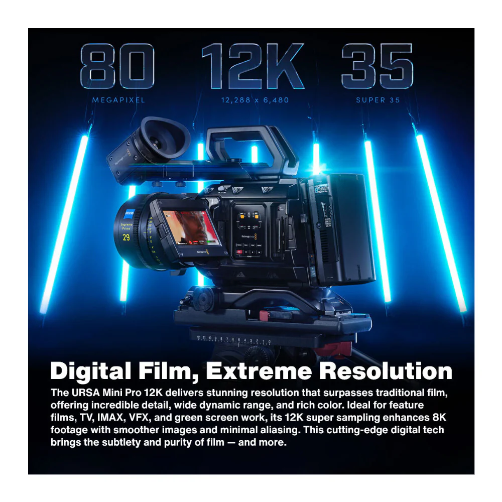 Blackmagic Design URSA Mini Pro 12K with 256GB CFast and Pro Case Bundle - Image 3
