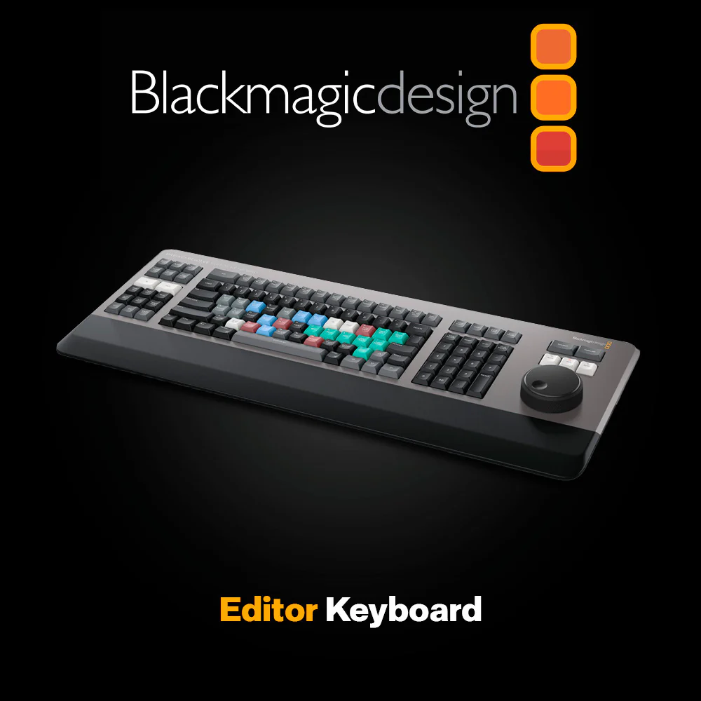 Blackmagic Design DaVinci Resolve Editor Keyboard with 3-Port Hub and Mouse Pad Bundle - Image 2