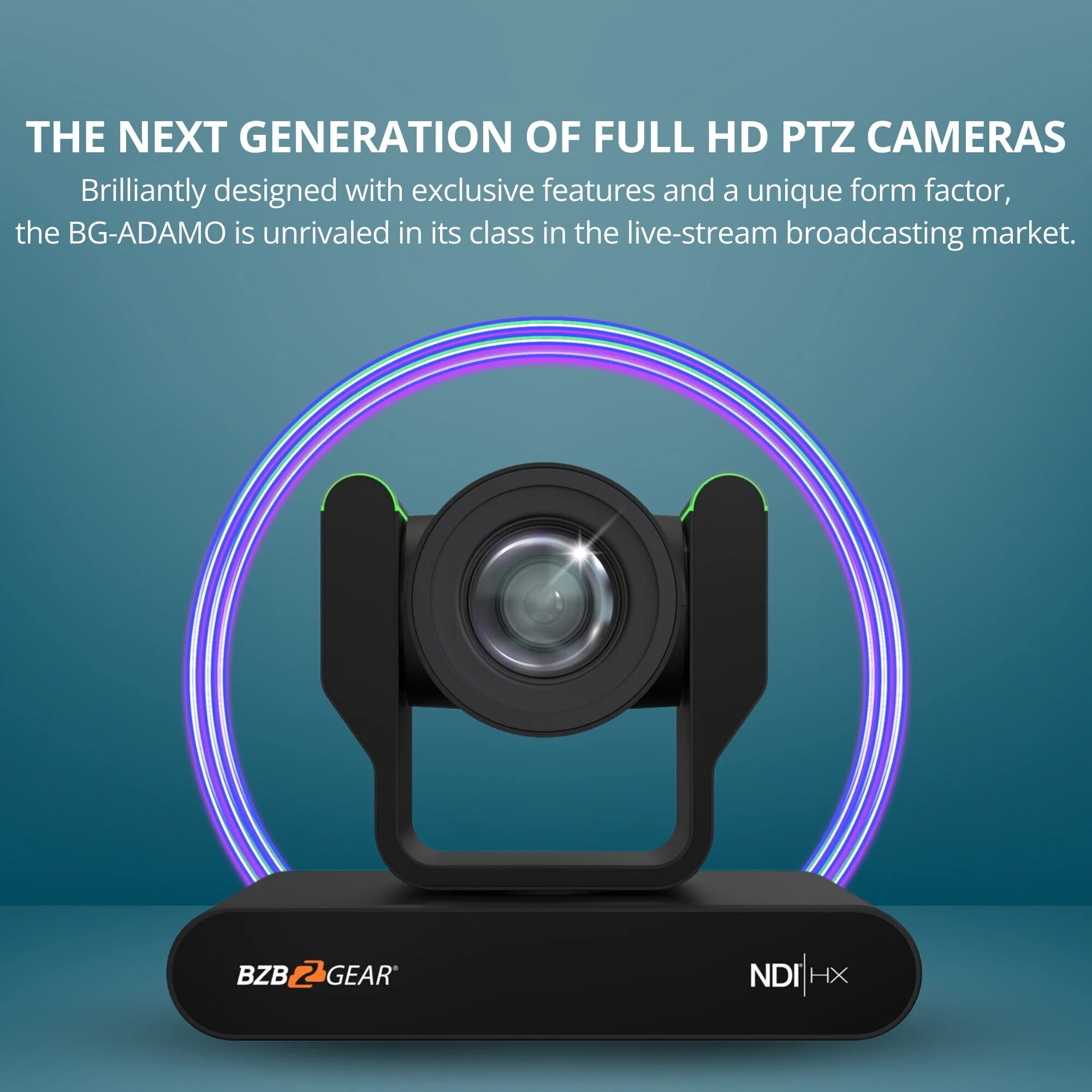 BZBGear 1080P 20x Zoom NDI 1TB PTZ Auto-Tracking and Live Streaming Camera (Black) Bundle - Image 2