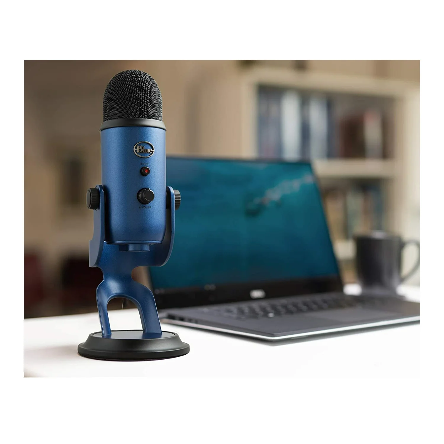 Blue Microphones Yeti USB Microphone (Midnight Blue) with Knox Gear Pop Filter (Large) Bundle - Image 6