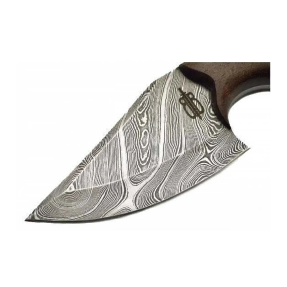 BNB Knives Wild Skinner with Damascus Steel Blade and Leather Sheath - Image 3
