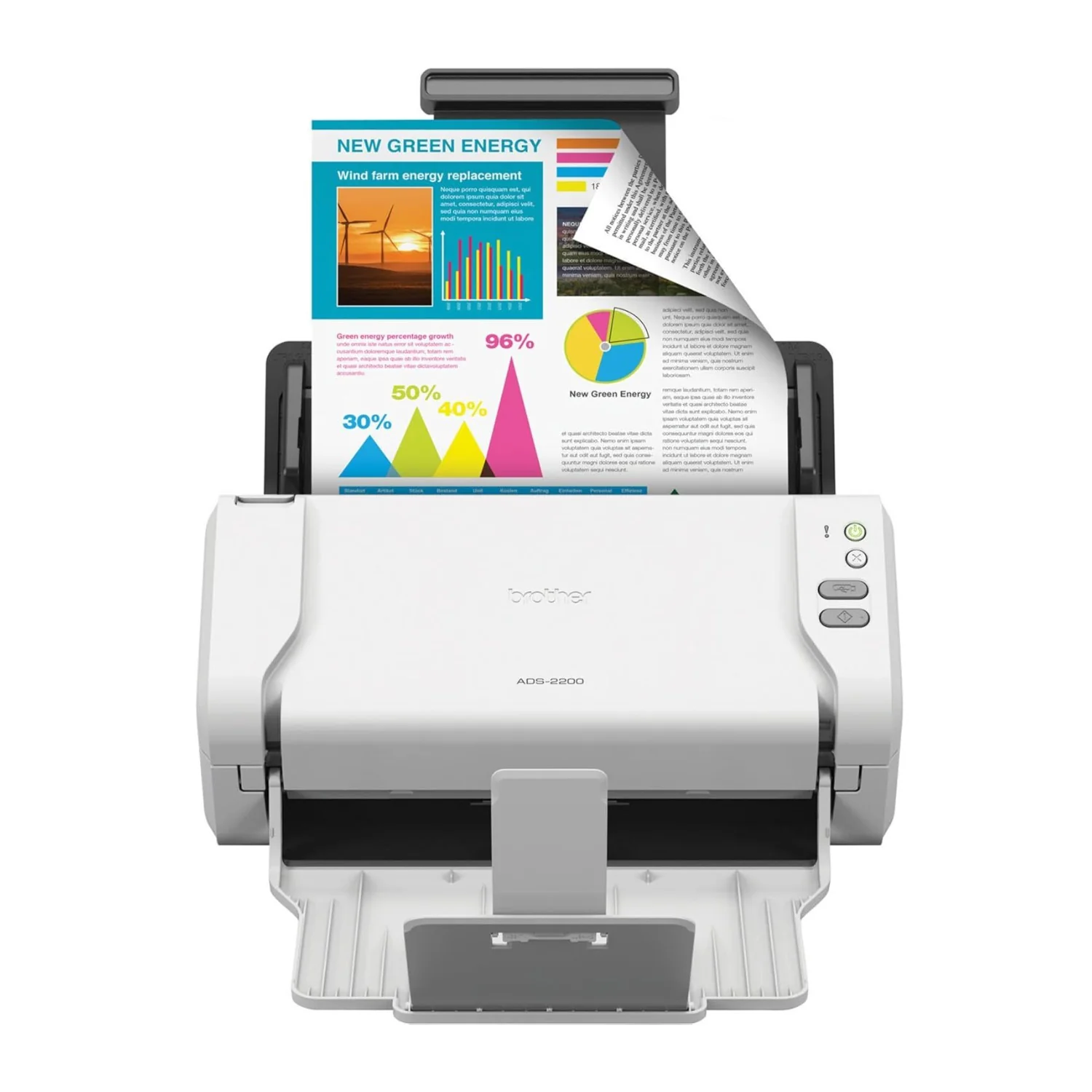Brother ADS-2200 High-Speed Color Duplex Desktop Document Scanner - Image 2