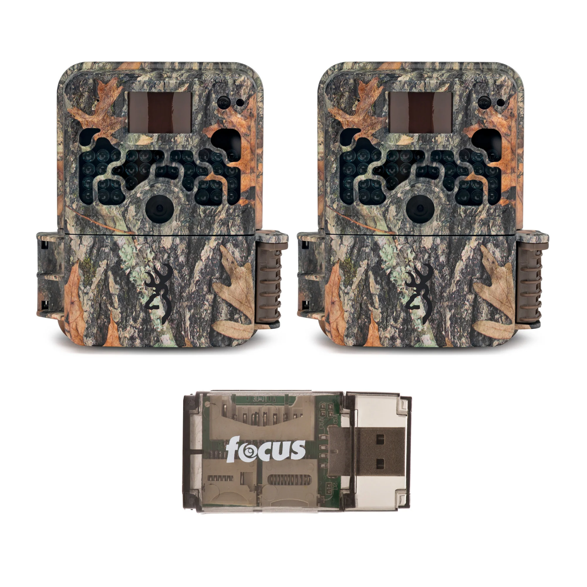 Browning Trail Cameras 16MP Strike Force Extreme Game Cam (2-Pack) w/Card Reader
