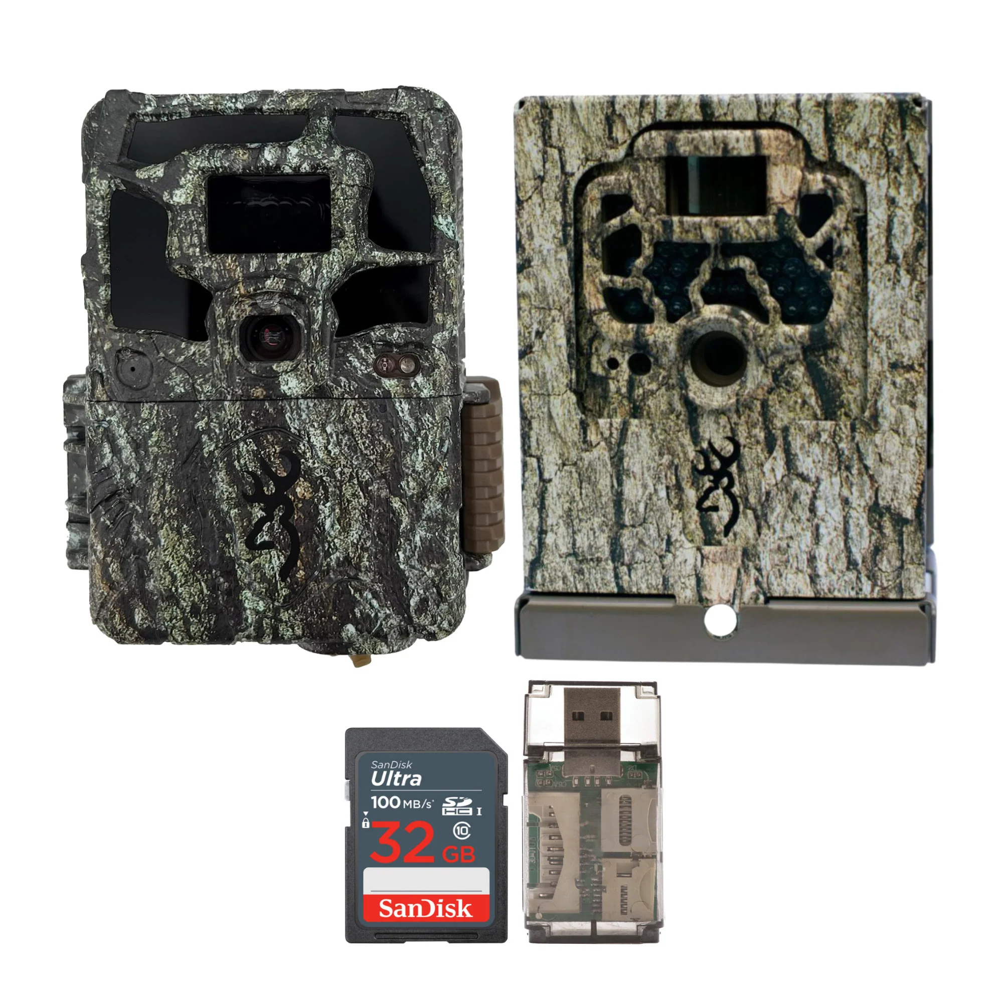 Browning Dark Ops Pro X Trail Camera w/Memory Card, Security Box Bundle