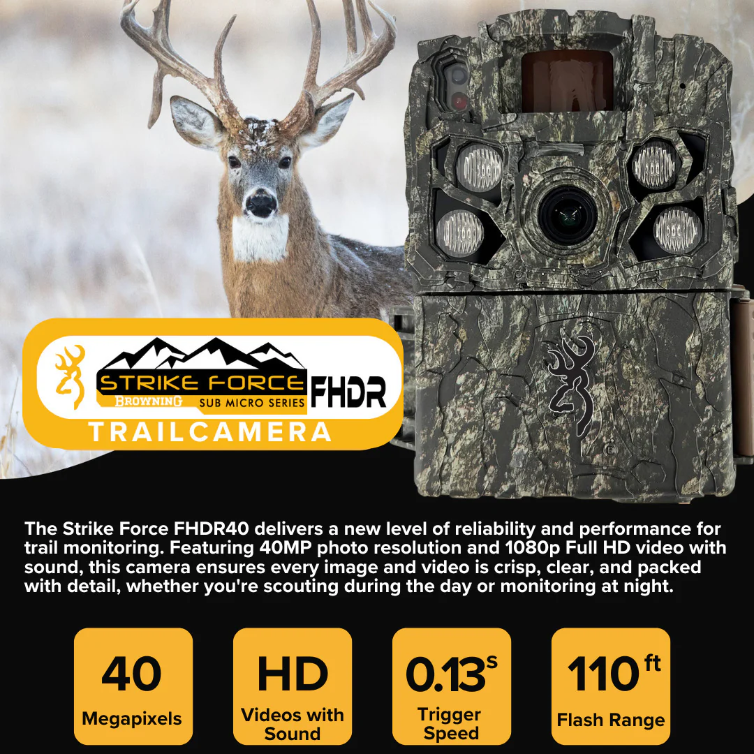 Browning Strike Force FHDR Trail Camera - 40MP Hunting Camera (10-Pack) Bundle - Image 2