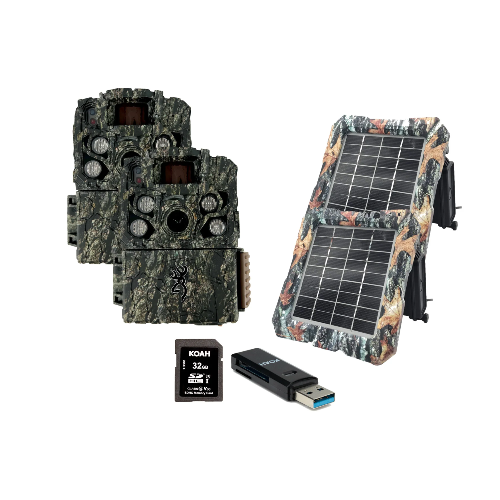 Browning Strike Force FHDR 40MP Trail Camera (2 Pack) Bundle with Accessories