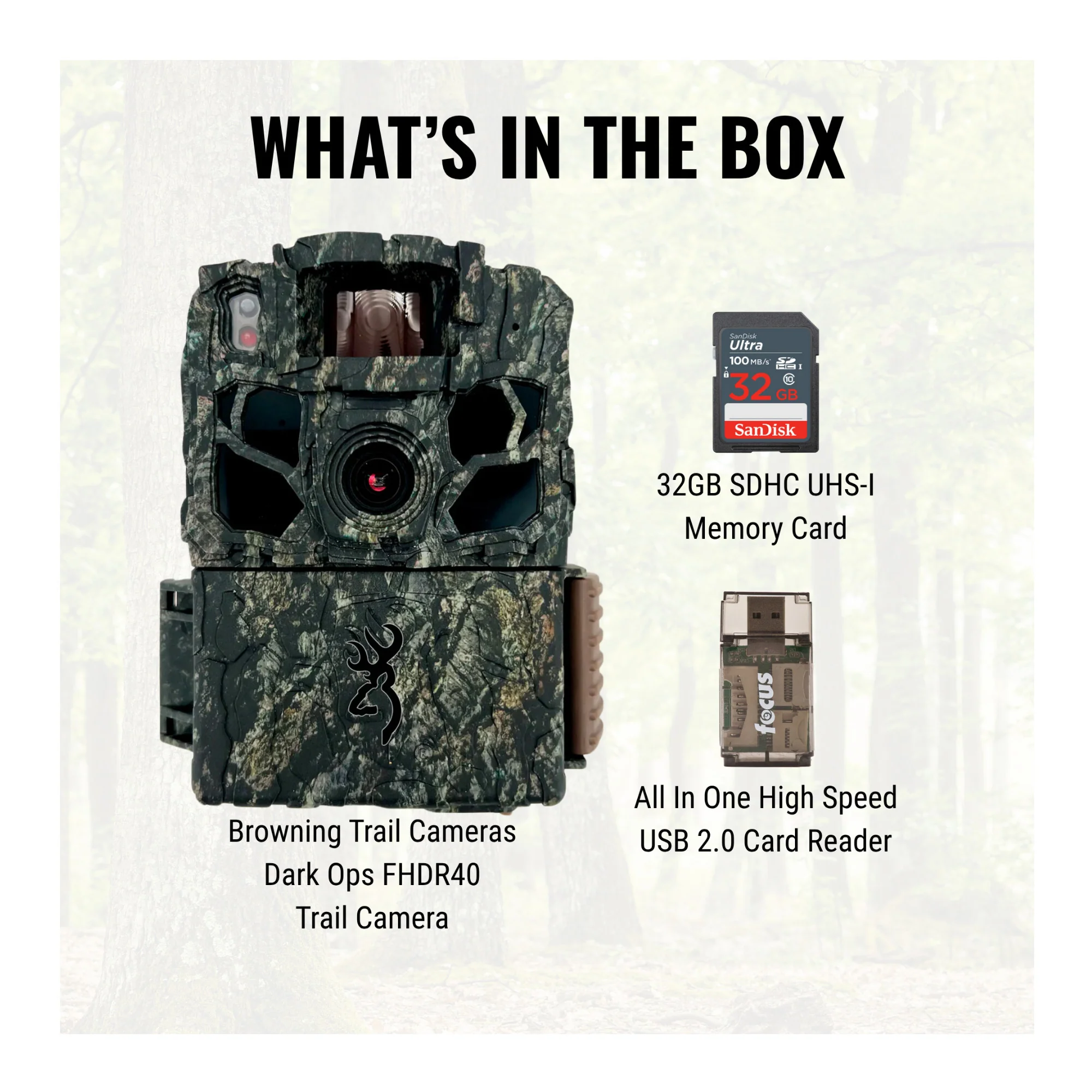 Browning Trail Cameras - Dark Ops FHDR40 with 32GB Memory Card and Card Reader - Image 5