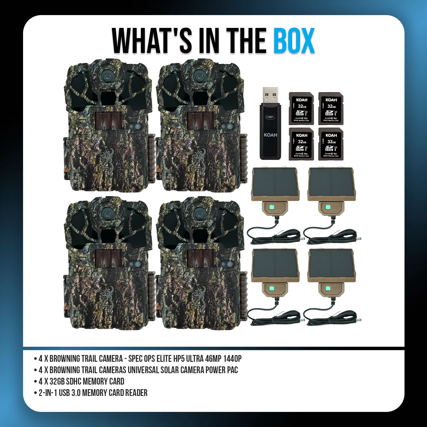 Browning Trail Camera Spec Ops Elite HP5 Ultra with Solar Pack and Accs. Bundle - Image 9