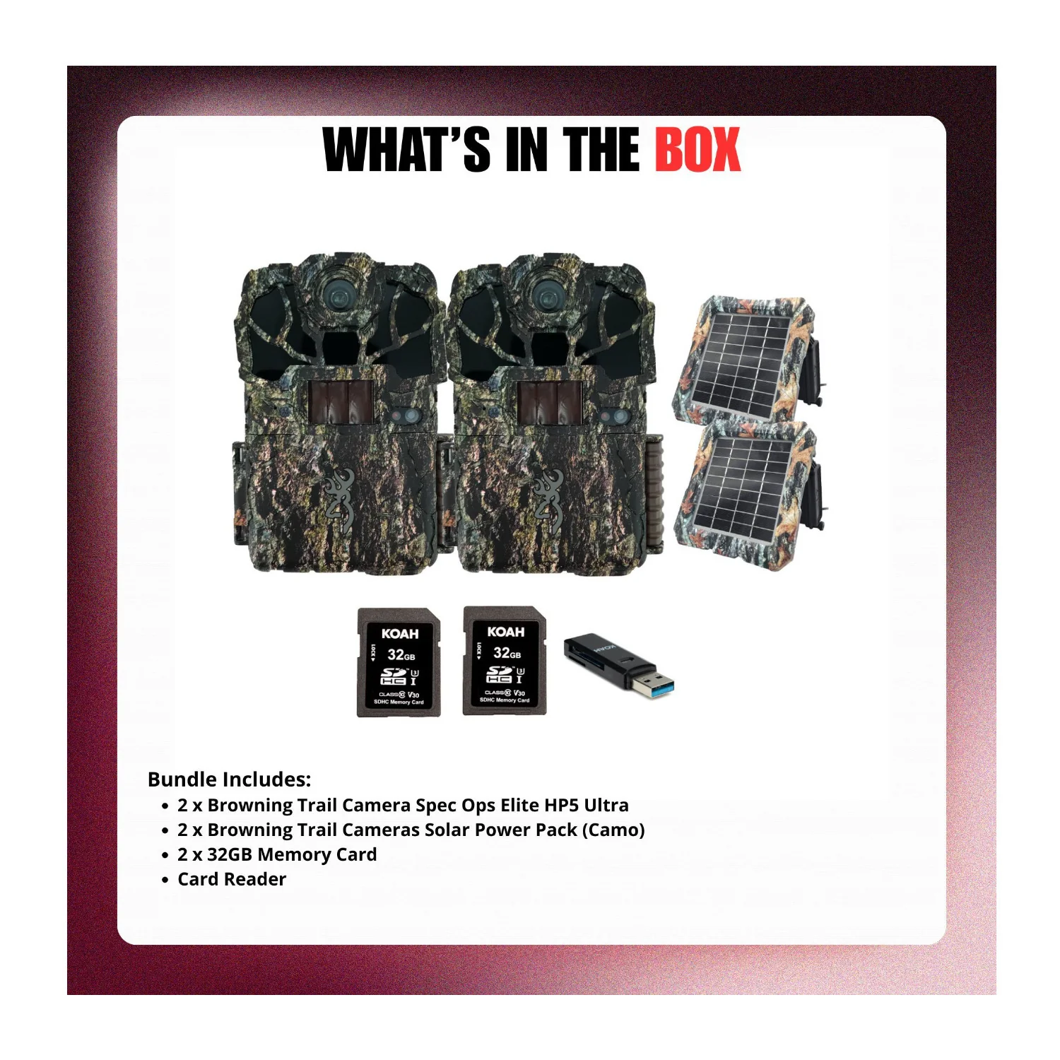 Browning Trail Camera Spec Ops Elite HP5 Ultra (2-Pack) Bundle with Accessories - Image 9