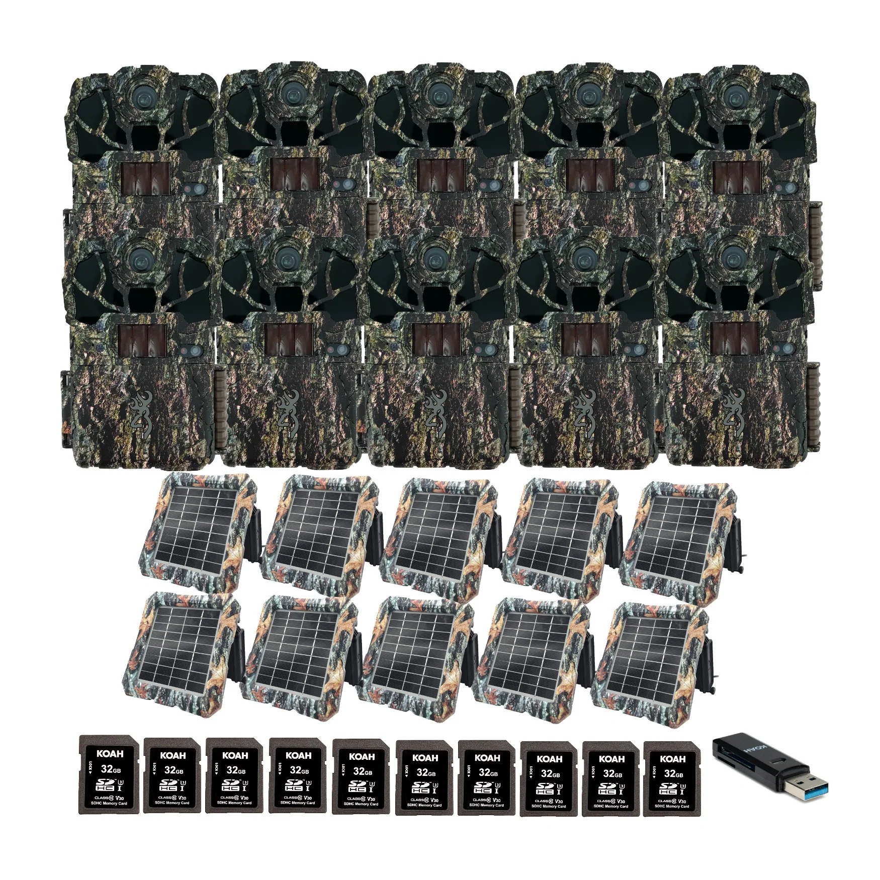 Browning Trail Camera Spec Ops Elite HP5 Ultra (10-Pack) Bundle with Accessories