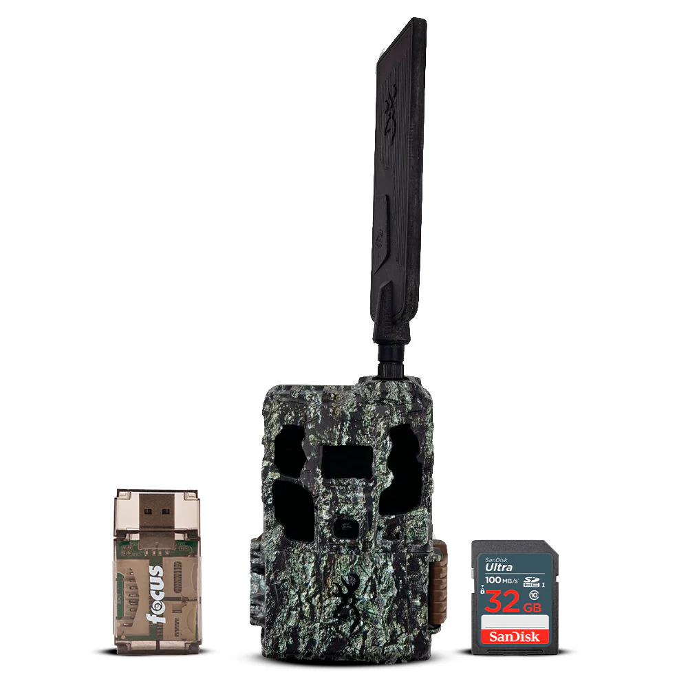 Browning Trail Camera Defender Pro Scout Max HD Cellular Trail Camera with Smart IR Video Bundle