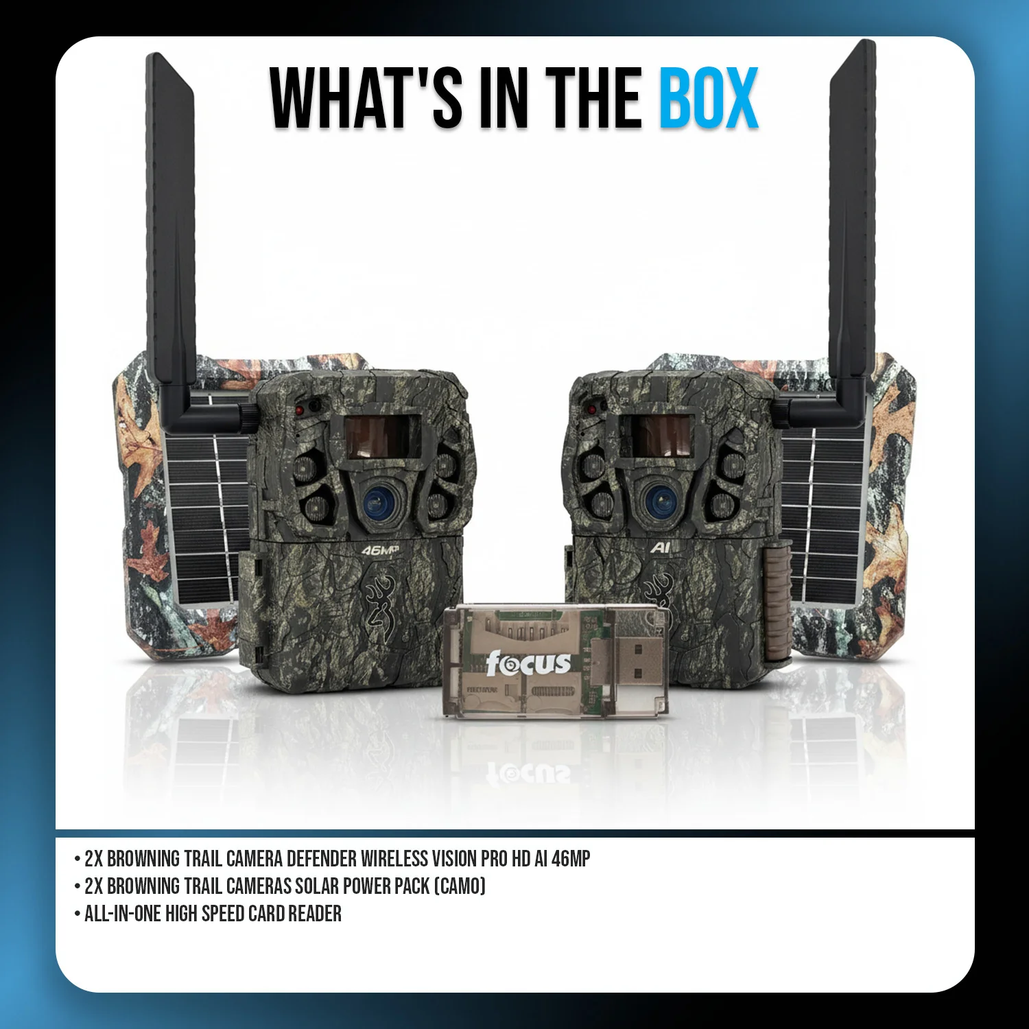 Browning Trail Camera - Defender Wireless Vision Pro HD AI 46MP Bundle - Image 6