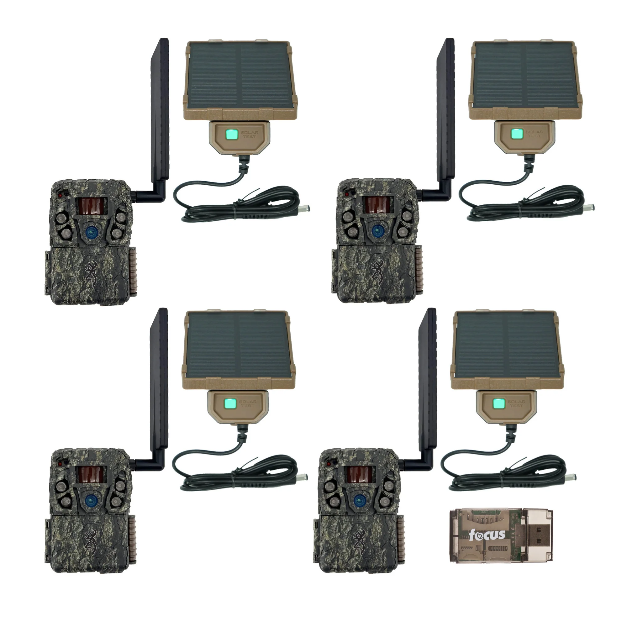 Browning Trail Camera Defender Wireless Vision Pro HD AI Trail Camera (4-Pack)
