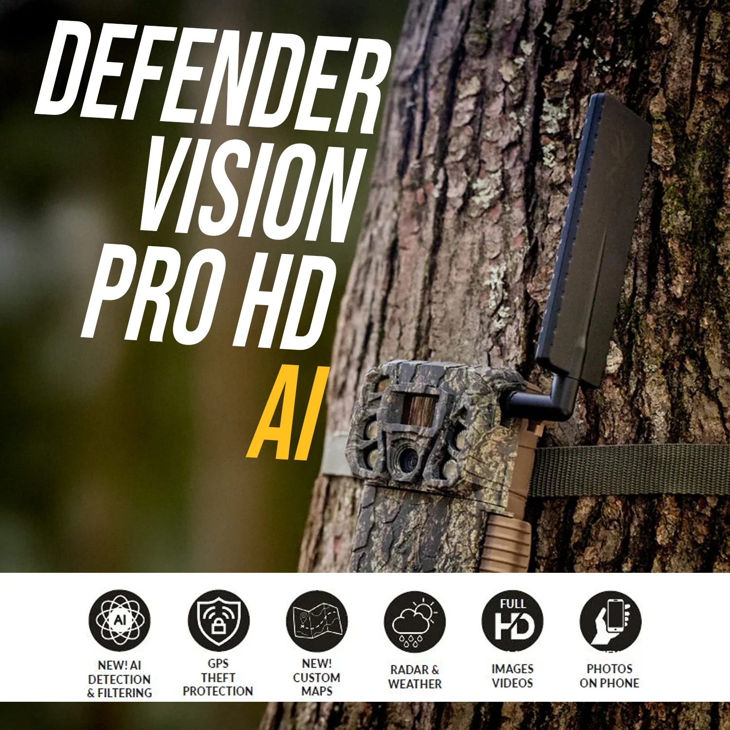 Browning Trail Camera Defender Wireless Vision Pro HD AI Trail Camera (4-Pack) - Image 2