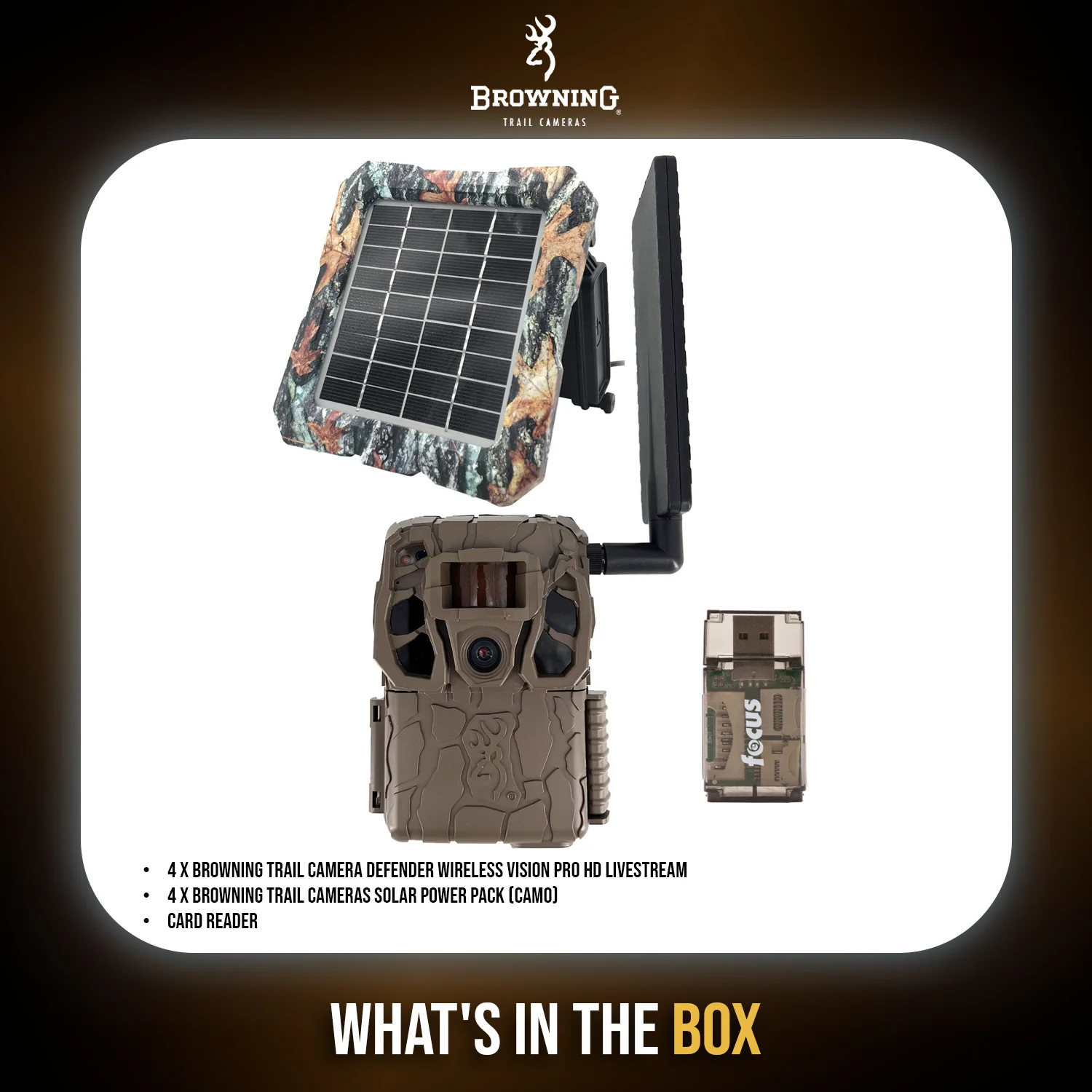 Browning Defender Wireless Vision Pro HD Livestream Trail Camera (4-Pack) Bundle - Image 7