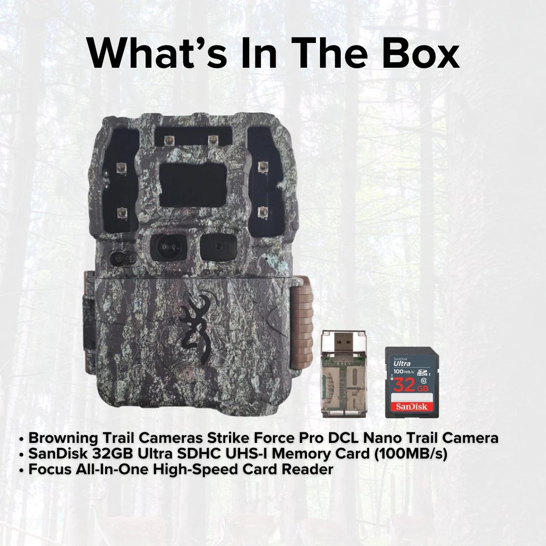 Browning Trail Cameras Strike Force Pro DCL Nano 26MP Trail Camera with Dual Camera Lens Bundle - Image 6