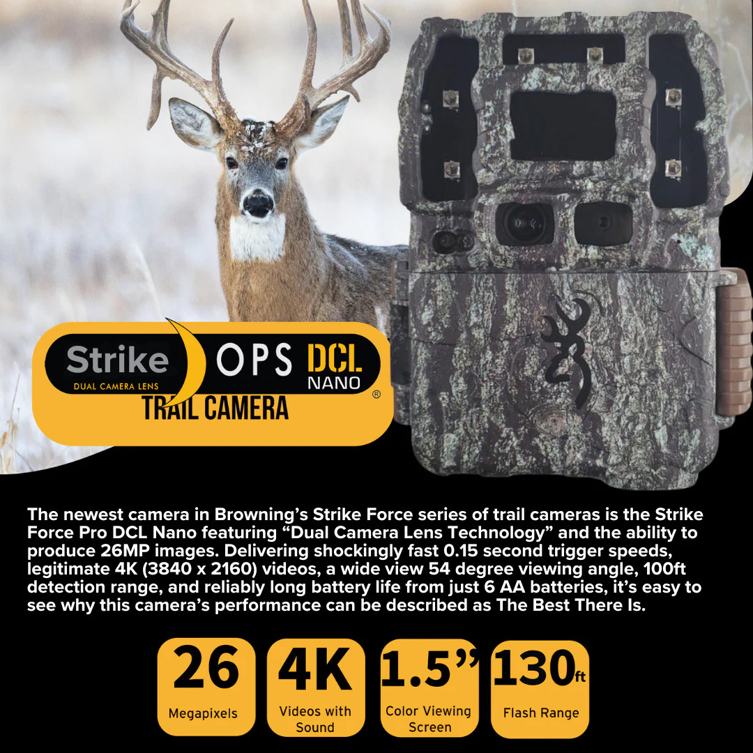 Browning Trail Cameras Strike Force Pro DCL Nano 26MP Trail Camera (10-Pack) with Card Reader Bundle - Image 2