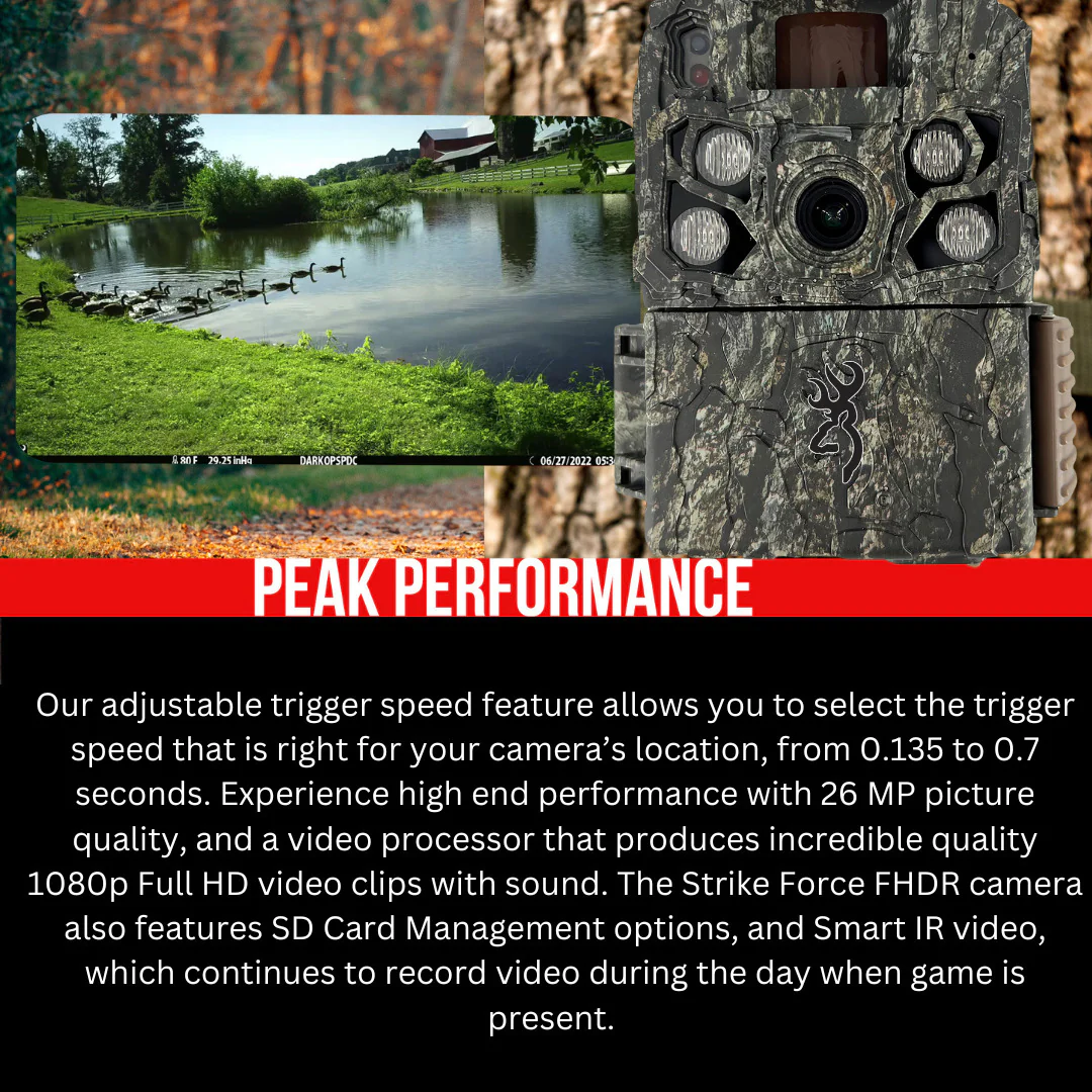 Browning Trail Cameras Strike Force FHDR (10-Pack) with 10 x 32GB Memory Card and Card Reader Bundle - Image 5