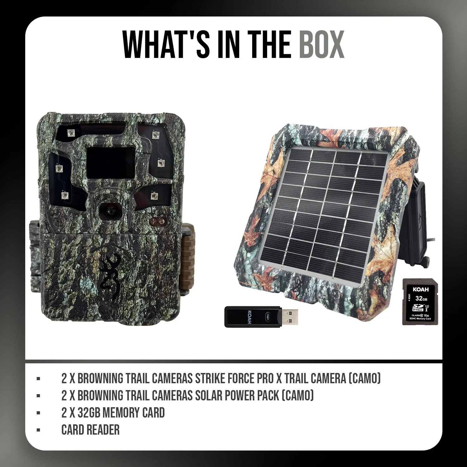 Browning Trail Cameras Strike Force Pro X Trail Camera Bundle (2-Pack, Camo) - Image 8
