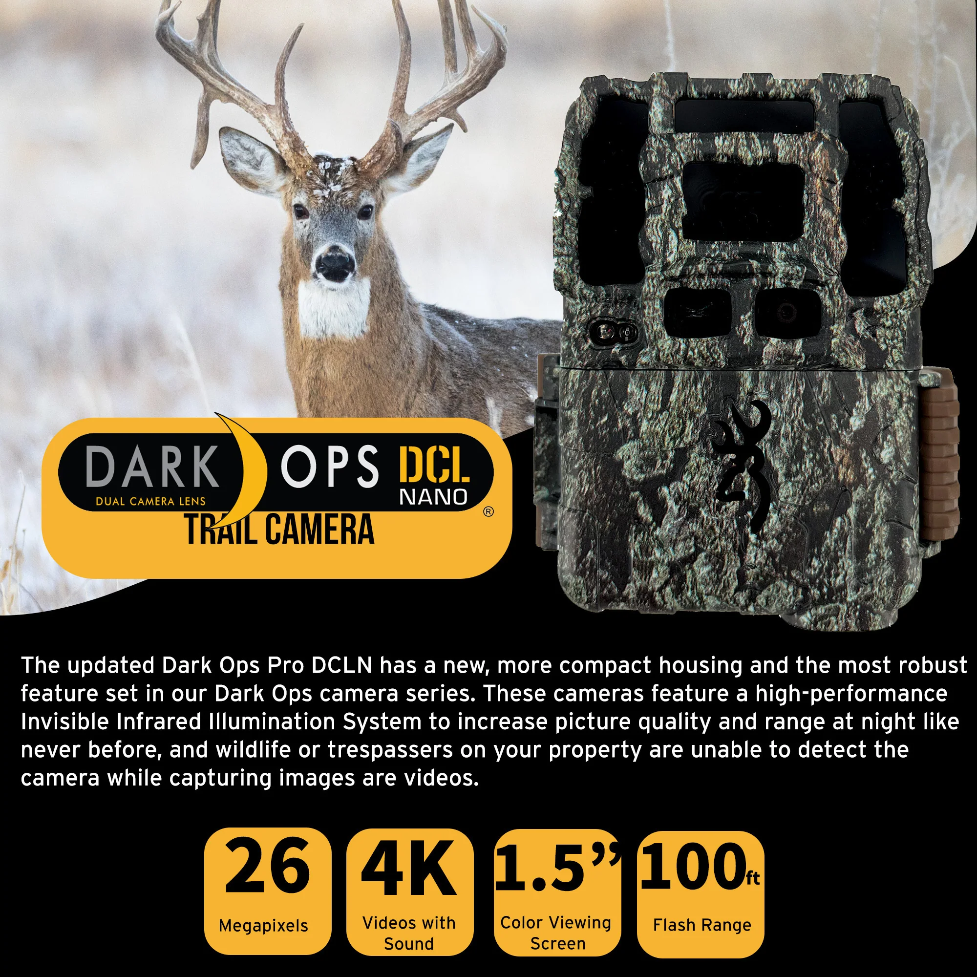 Browning Trail Camera Dark Ops Pro DCL NANO Trail Camera 2-Pack with Two 32GB Cards and Reader - Image 2