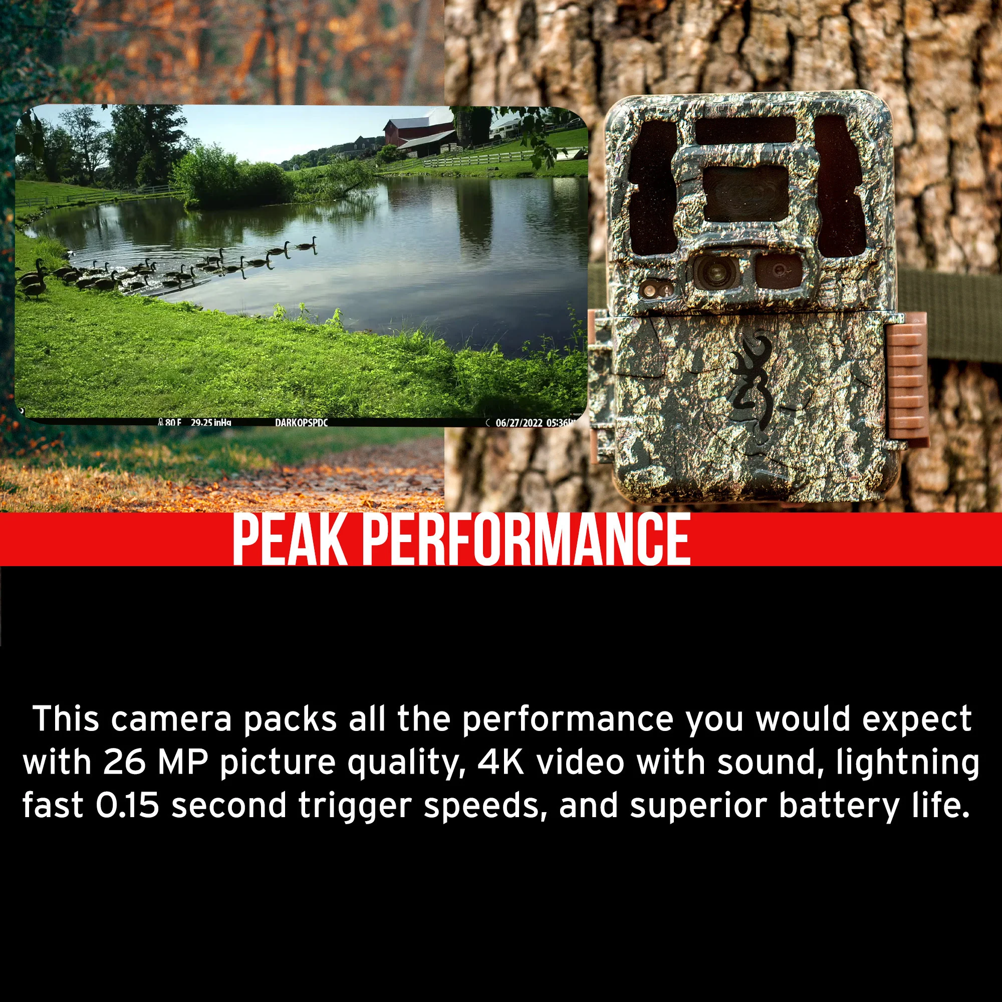Browning Trail Cameras Dark Ops FHDR 26MP Night Vision Camera (4-Pack) with 4 x Memory Card Bundle - Image 4