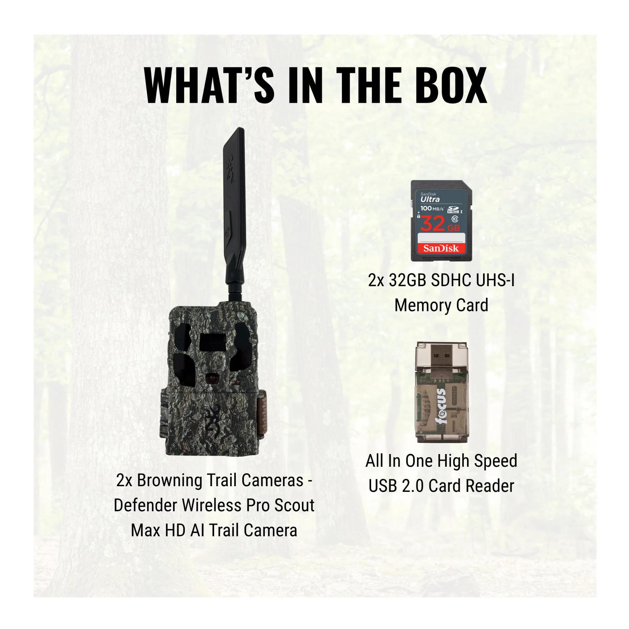 Browning Trail Camera - Defender Wireless Pro Scout Max HD AI 46MP (2-Pack) - Image 3