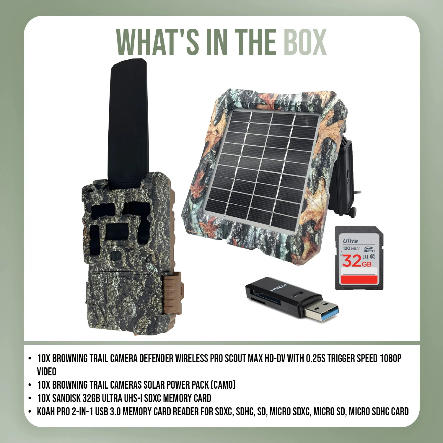 Browning Defender Wireless Pro Scout Max Trail Camera (10 Pack) with Accessories - Image 8