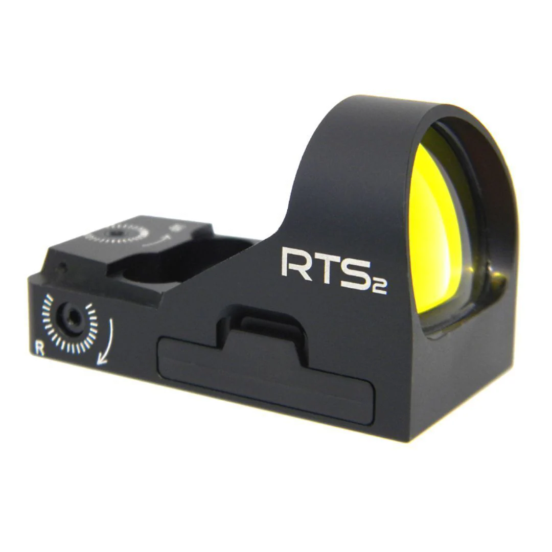 C-MORE RTS2 Parallax-Free Water-Resistant Red Dot Sight with Motion Sensing System, Black (8 MOA)