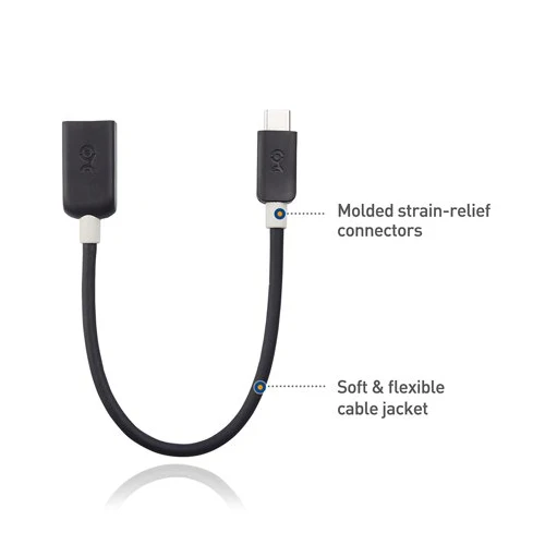 Cable Matters USB-C to USB 3.0 Adapter (6-Inch, Black) - Image 3